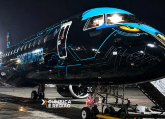 Embraer E195-E2 realiza voo de testes da LATAM entre Guarulhos e Brasília